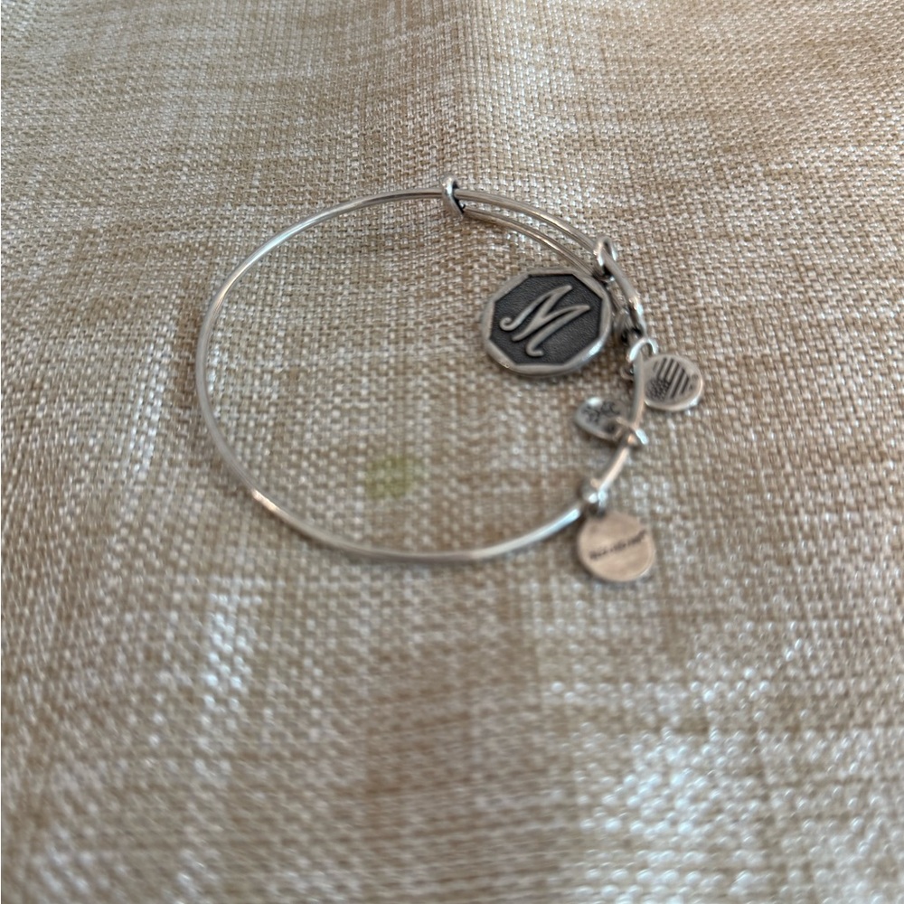 Alexi and Ani silver charm “M” bracelet